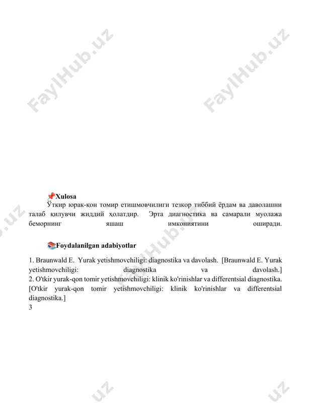 o'tkir yurak tomir yetishmovchiligi haqida tushuncha - Page 5