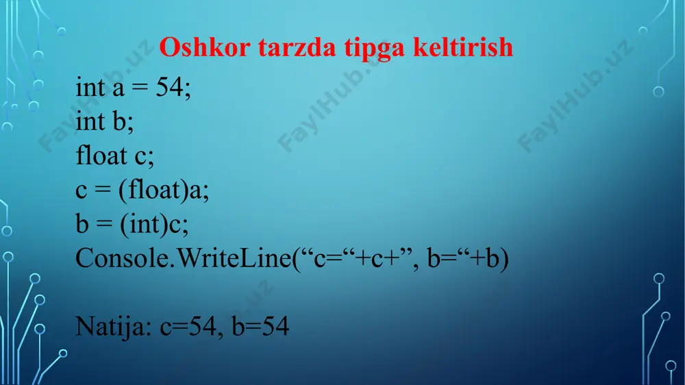 turni boshqa turga keltirish - Page 4