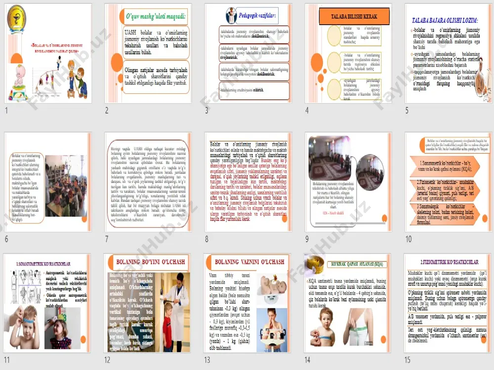 bolalar va o’smirlarning jismoniy rivojlanishini nazorat qilish - Page 2