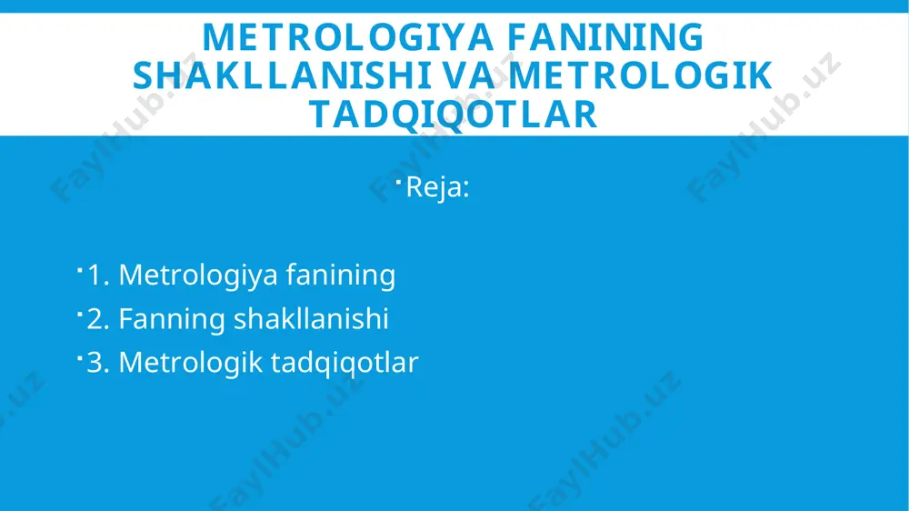 sohasining rivojlarishiga munosib hissa qo`shgan. buyuk allomalar abu rayhon beruniy va abu ali ibn sinolar tomonidan yaratilgan asarlarda juda ko`plab o`lchov birliklari keltirilgan. ularning ko`pchiligi hozirgi kunda ham o`z kuchini yo`qotmagan. boboqalon shoirimiz yusuf xos xojibning turkiy tilda 1069 - yili yozilgan «qutadg`u bilig» asarida o`lchov va o`lchov birliklaridan foydalanibgina qolmay, balki o`lchash va iyyor ishlariga tegishli bilimlarni mukammal bilishga ham chaqirilgan. bu iboradagi «iyyor ishi» atamasi metall sofligini sinash, bozordagi tosh va tarozilarning to`g`riligini, muomaladagi oltin va kumush pullarning sofligini va og`irligini kuzatib turish kabi ishlarni bajarish ma`nolarini bildiradi. www.arxiv.uz www.arxiv.uz mamlakatimiz hududida o`lchash ishlariga, ya`ni o`lchovshunoslik sohasiga katta ahamiyat berilganini noshruddin burxonuddin o`g`li rabg`uziy tomonidan 1310 - yili turkiy tilda yozilgan «qissai rabg`uziy» asaridagi, amir temur, alisher navoiy, zaxriddin muhammad bobur va boshqa o`nlab olimu-fozillarning asarlaridagi ma`lumotlardan ham bilsa bo`ladi. suv sathini o`lchashda qo`llaniladigan o`lchov va o`lchov birliklari ham xalqimiz tomonidan yaratilgan, «quloq» , «tegirmon » singari o`lchov …