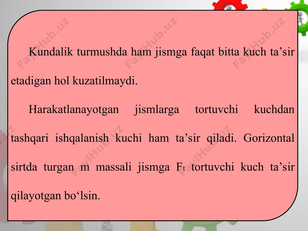 jismning bir necha kuch ta’siridagi harakati 10 - sinf - Page 3