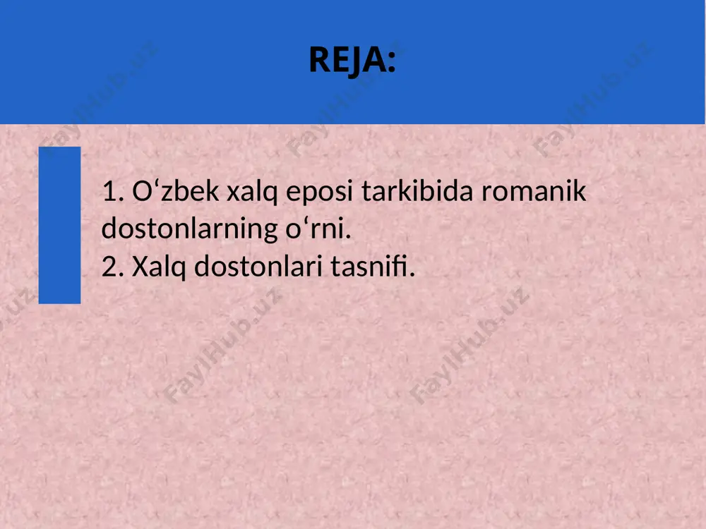 og’zaki ijod hamda ijro an’anasi orqali avloddan-avlodga o’tuvchi epos tipini alohida ajratib ko’rsatish uchun bu atama juda ham qulaylik tug’diradi. shu bois mazkur termin bizning ishimizda muhim ahamiyat kasb etadi. tarixiy dostonlar o’zbek xalq eposi rivojining nisbatan keyingi bosqichlarida aniq tarixiy shaxslar yoki voqealarni epik ideallashtirish ehtiyoji tufayli yuzaga keldi. o’zbek xalq eposining stadial taraqqiyot yo’li, har bir bosqichning o’ziga xos epos tiplari bilan xarakterlanishi bu ulkan merosning izchil ilmiy tasnif etilishida turlicha qarashlarning kelib chiqishiga sabab bo’ldi. o’zbek xalq eposi asrimizning 20-yillaridan boshlab muntazam yozib olina boshlandi. ana shu paytlarda esa o’zbek xalq eposi jonli yaratilish va jonli ijro jarayonini o’z boshidan kechirmoqda edi. chunki ergash jumanbulbul o’g’li, fozil yo’ldosh o’g’li, muhammadqul jomrot o’g’li po’lkan, islom nazar o’g’li, xolyor abdukarim o’g’li, normurod sherna o’g’li, nurmon abduvoy o’g’li, mardonaqul baxshi, abdulla shoir kabi juda ko’p el sevgan dongdor baxshilar ana shu davrlarda ayni ilhom og’ushida yashar edilar. ular o’zlariga qadar …