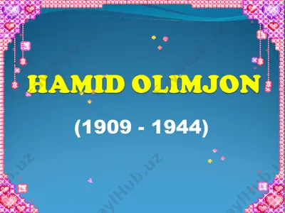 hamid olimjon — PPT