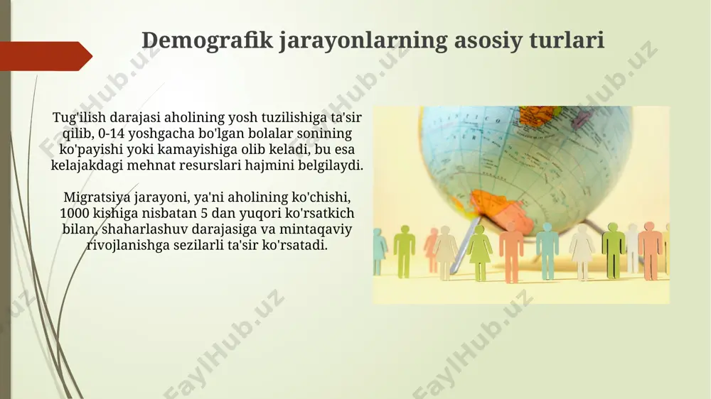 demografik jarayonlar va ularning asosiy xususiyatlari - Page 5