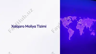 xalqaro moliya tizimi — PPTX