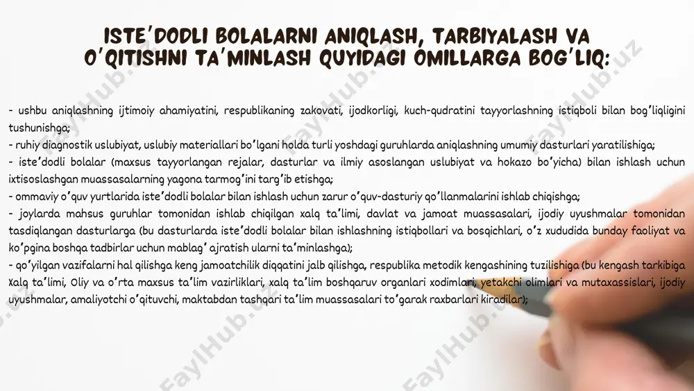 iste’dodli bolalarni aniqlash va tarbiyalash - Page 5