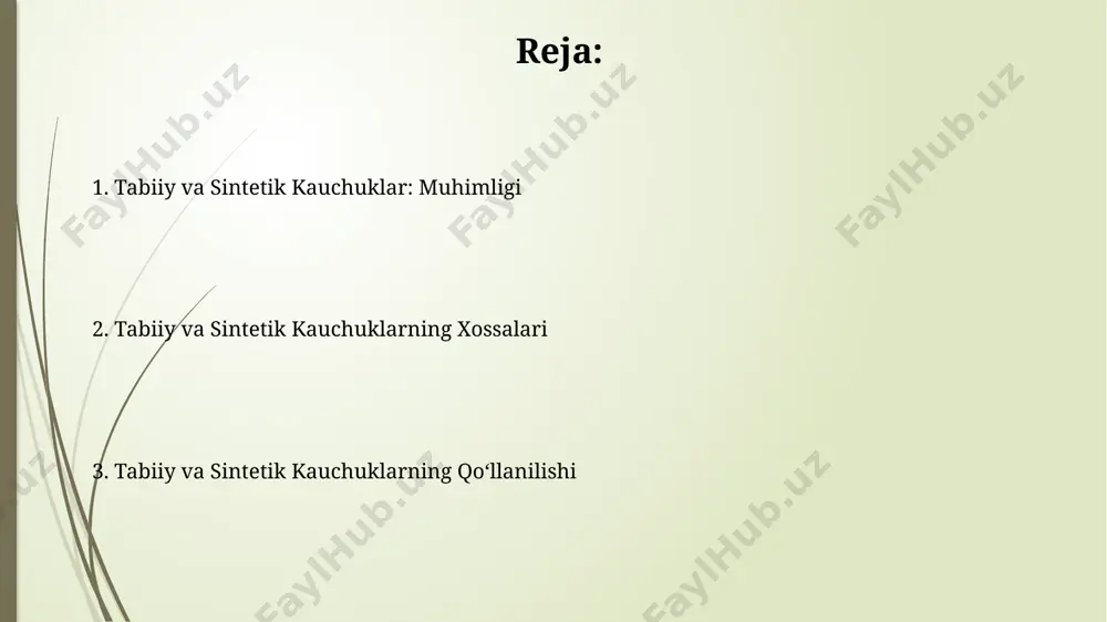 bu esa uni avtomobil shinalari va boshqa mahsulotlar uchun ideal material qiladi. tabiiy kauchukning molekulyar ogʻirligi 100,000 dan 1,000,000 gacha boʻlishi mumkin, bu uning mexanik xossalarini belgilaydi va sintetik kauchuklardan farqlanadi. tabiiy va sintetik kauchukning qo'llanilishi yuqori haroratga chidamliligi bilan ajralib turadigan nitril kauchuk kabi sintetik kauchuk turlari, neft va gaz sanoatida muhrlovchi elementlar va shlanglar ishlab chiqarishda muhim rol o'ynaydi. sintetik kauchuklarning 70% dan ortig'i turli xil sanoat mahsulotlari, jumladan, poyabzal, konveyer lentasi va tibbiyot buyumlarini ishlab chiqarishda keng qo'llaniladi. tabiiy kauchuk nima? tabiiy kauchukning asosiy manbai hevea brasiliensis (kauchuk daraxtining) lateksidir va uning tarkibida 30-40% quruq modda mavjud. tabiiy kauchuk yaxshi elastiklikka ega, chunki uning uzun, egiluvchan molekulalari osonlik bilan cho'ziladi va asl holatiga qaytadi. sintetik kauchukning afzalliklari va kamchiliklari ba'zi sintetik kauchuklar, masalan, nitril kauchuk, tabiiy kauchukka qaraganda yuqori aşınma qarshiligiga ega bo'lib, ularning umrini 30% ga oshiradi. sintetik kauchuklarning tarkibi va xossalari keng diapazonda o'zgarishi mumkin, …