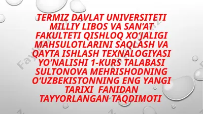sovet davlatining tanazzulga yuz tutishi — PPTX