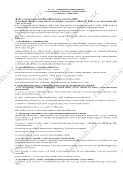 harakatlar strategiyasi — DOC