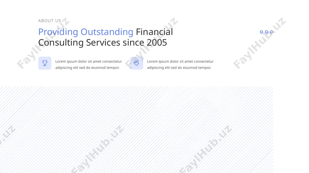 ive financial solutions for your personal & professional finance our services lorem ipsum dolor sit amet consectetur adipiscing elit sed do eiusmod tempor incididunt ut labore et dolore magnas aliqua ut enim ad minim veniam quis nostrud exercitation ullamco laboris nisi ut aliquip. benefits of financero the most efficient & effective asset management solutions tailored to your needs our services exceptional customer care & long lasting relationships break slide investment & finance presentation template our project project exceptional customer care & long lasting relationships over 15 years of financial planning experience lorem ipsum dolor sit amet elitse do eiusmod tempor dolore magna aliqua ut enim ad minim nostrud exercitation ullamco laboris nisi. lorem ipsum dolor sit amet elitse do eiusmod tempor dolore magna aliqua ut enim ad minim nostrud exercitation ullamco laboris nisi. project 1 december 18, 2020 lorem ipsum dolor sit amet elitse do eiusmod tempor dolore magna aliqua …