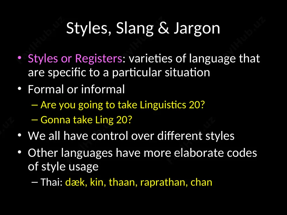sy women’s libber vs. courageous women’s advocate taboo words sex is a four letter word. certain words are taboo – they are not to be used, or at least, not in ‘polite company.’ in english, words borrowed from latin sound ‘scientific’ and therefore appear to be technical ad ‘clean,’ where as native anglo-saxon counterparts are taboo. a reflection of the opinion that vocabulary used by the upper classes is superior to that used by the lower classes. norman conquest of 1066 ‘taboo’ vs. ‘clean’ words anglo-saxon taboo words: shit tits prick cock cunt fuck balls etc. latinate acceptable words: feces breasts penis penis vagina intercourse testicles etc. racial, national, religious, gender, sexual orientation epithets the use of epithets for people of different religions, nationalities, race, gender or sexual orientation tells us something about the users of these words. e.g., boy, slant, bitch, fag, buddha-head, to gyp the use of epithets …