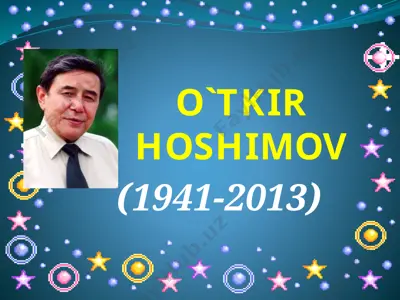 urushning so‘nggi qurboni. o'tkir hoshimov — PPTX
