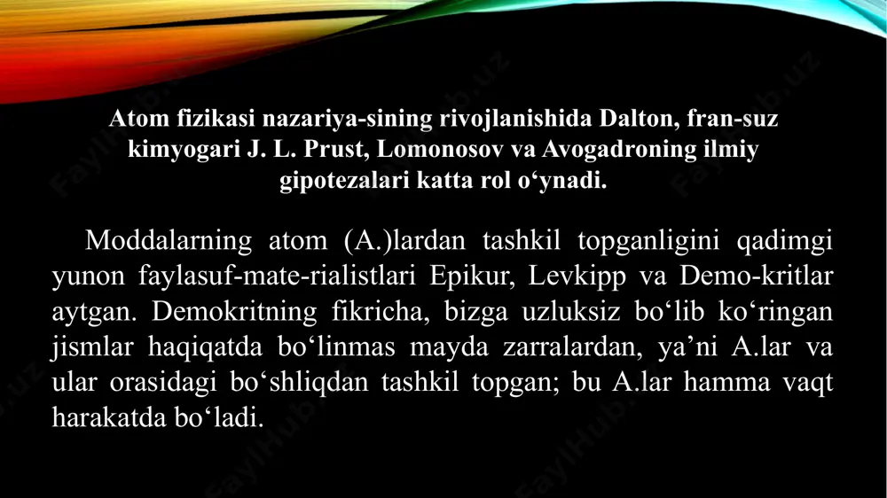 atom va yadro fizikasi dars ishlanmasi - Page 5