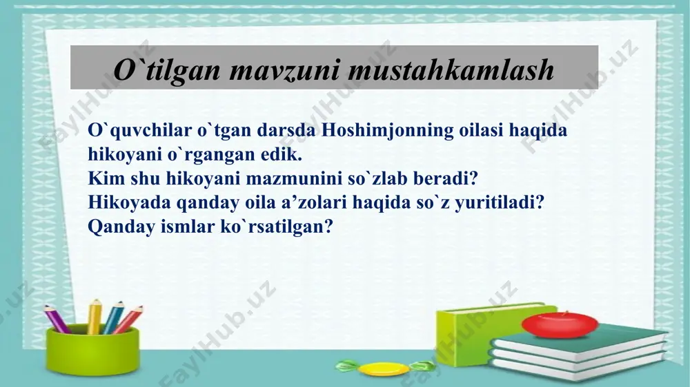 hoshimjonning oilasi haqida hikoya - Page 2
