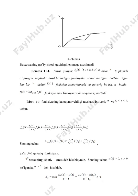 qavariq funksiya va qavariq uzluksizlik moduli hamda ularga tegishli xossalar - Page 5