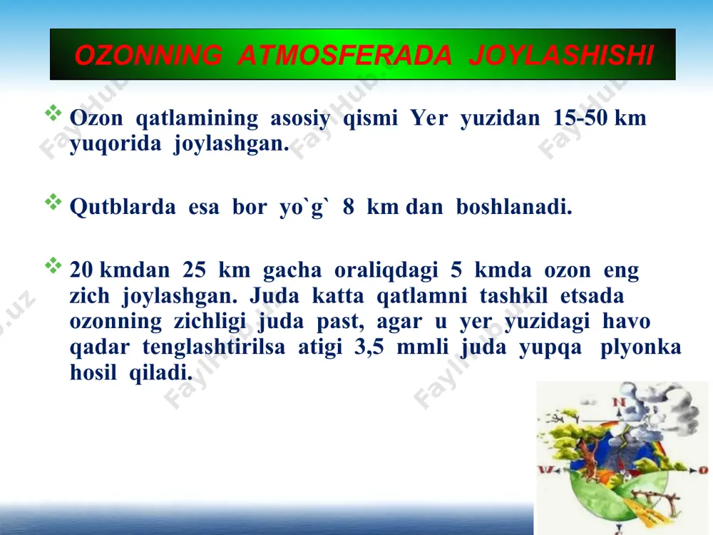 ozon himoya qilish kunining taqdimoti - Page 4