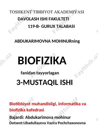 galvanizatsiya (elektroterapiya) — DOCX