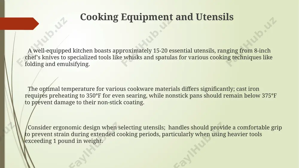 0-12% protein) and bread flour (12-14% protein), possess varying gluten levels influencing dough elasticity and the final texture of baked goods; choosing the correct flour is critical. recipe selection and planning analyze ingredient availability: check your pantry and refrigerator before selecting a recipe; having 80% of the ingredients on hand minimizes shopping trips and recipe alterations, avoiding potential substitutions that impact flavor. factor in cook time realistically: account for preheating ovens (at least 10-15 minutes), multiple cooking stages, and resting periods for optimal results; a 30-minute recipe might take 45 minutes in reality. consider the "mise en place" principle: prepping all your ingredients – chopping vegetables, measuring spices – before you begin cooking saves time and reduces stress, improving efficiency by up to 20%. thank you for your attention @taqdimot_robot