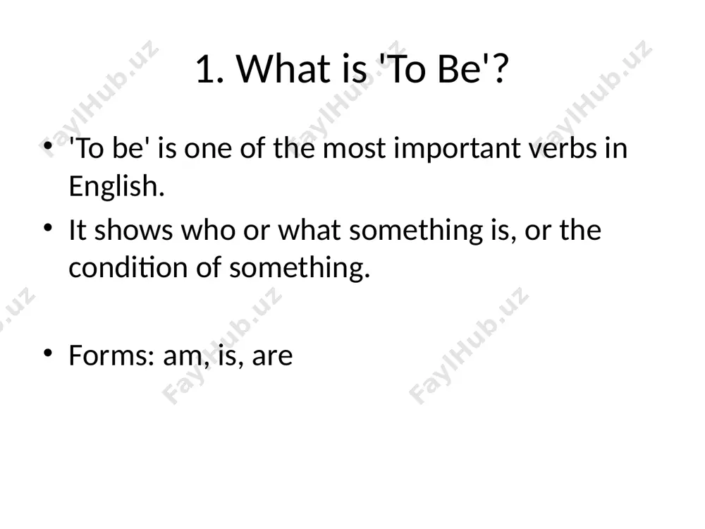 "to be" verb – lesson for beginners - Page 2