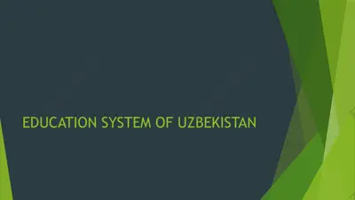 education system of uzbekistan — PPTX