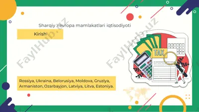 sharqiy yevropa mamlakatlari iqtisodiyoti — PDF