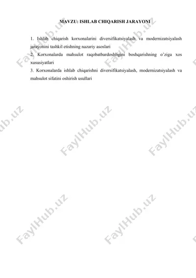 ishlab chiqarish jarayoni — DOCX