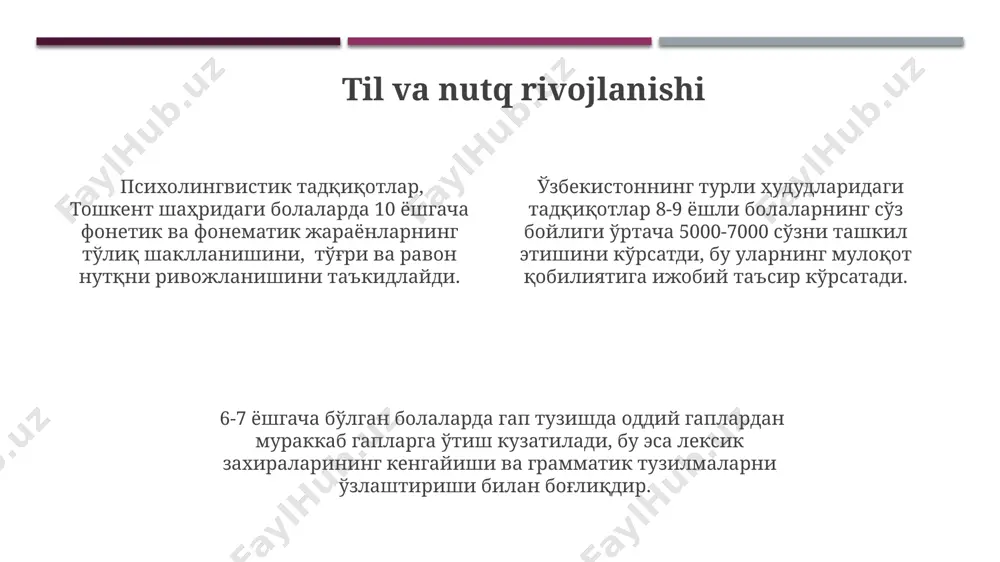 kichik maktab yosh davrida bolalarning psixik rivojlanishi - Page 4
