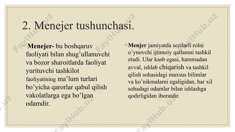 menejment va menejer tushunchasi mazmuni - Page 5