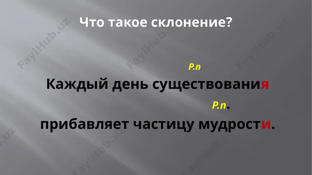 склонение имен существительных - Page 5