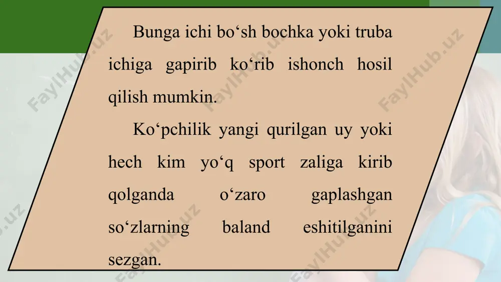 tovushning qaytishi. aks sado 6-sinf - Page 3