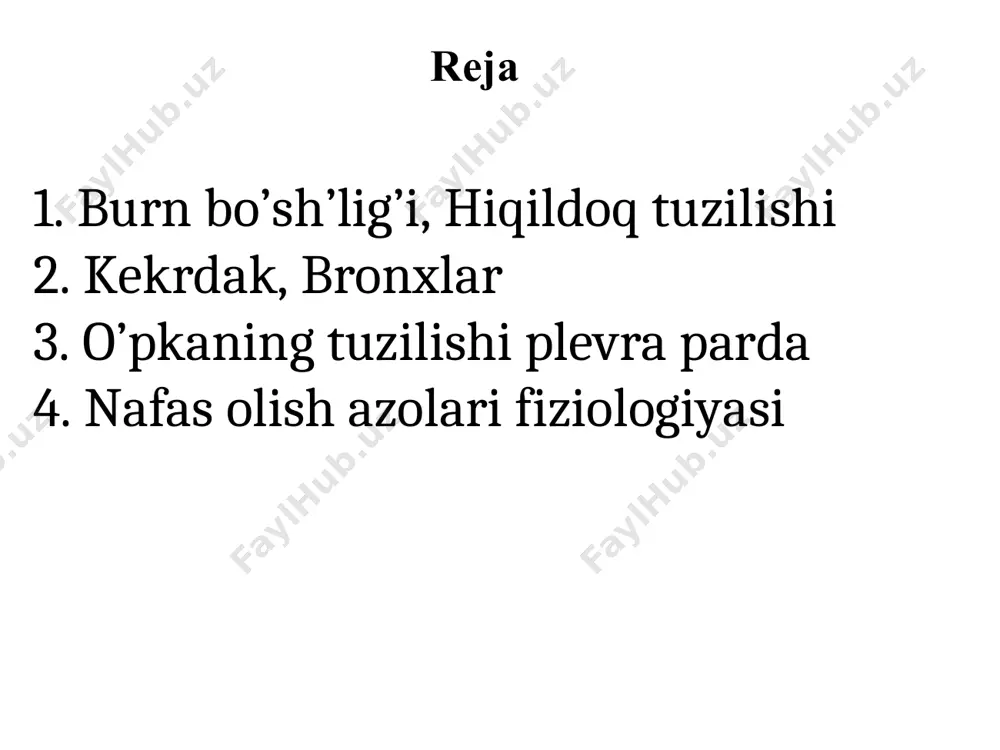 on hiqildoq usti uzukka o’xshab tuzilgan, va hiqldoqda ingchkalashgan, kengaygan orqa qismi, asosini hosil qiladi, uzuksimon tog’ay ustida qalqonsimon tog’ay joylashgan hiqldoq tog’aylari ichida eng kattasi b/b uning ikkita plastinkasi bo’yin o’rta chizig’ida burchak xosil qilib birlashadi. bu burcha teri ostida (erkaklar) ko’rinib turadi barg shaklida b/b yuqori cheti kengaygan, pastki ingchkalashgan, qalqonsimon tog’ay orqa qismiga yopishadi. bu tog’ay ovqatni yutish jarayonida hiqildoqqa kirsh teshigini yopadi. juft tog’aylar cho’michsimon shoxsimon ponasimon piramidaga o’xshaydi, pastki asosi uzuksimon tog’ay b,n tutashadi, old tomonida ovoz o’sig’i, lateral tomonda muskul o’sig’i joylashgan. uncha katta bo’lmagan tog’ay b/b cho’michsimon tog’aylar ustida shaxga o’xsha joylashadi cho’michsimon tog’ay bilan hiqildoq usti tog’ayi oralig’idagi burmada uchraydi kekrdak 9-11 sm, diametric 15-18 mm 6-bo’yin umrtqasidan hiqldoqdan boshlanadi. 4-5 ko’krak umurtqalari roparasida chap va o’ng bronxlarga ajraladi. bo’yin va ko’krak qismlari farqlanadi. bo’yinqismini old tomondan patki jag’, osti muskullari, qalqonsimon bez o’rab turadi. ko’krak bo’limi old tomondan to’sh suyagi b,n …