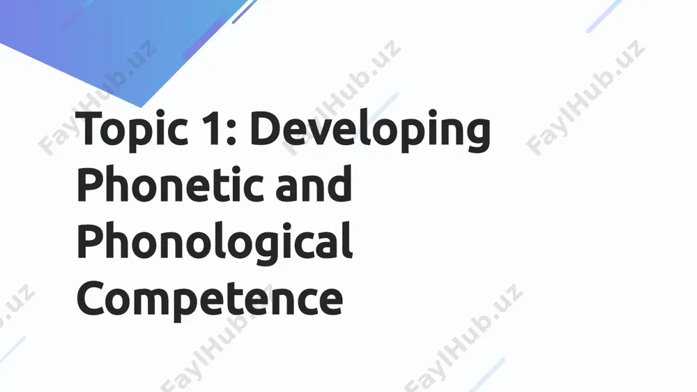 developing phonetic and phonological competence - Page 2