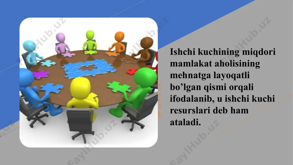 deb nom oldi . fillips egri chizig’i добавить нижний колонтитул 18 ishchi kuchi resurslari bu mamlakat aholisining mehnat faoliyatiga layoqatli bo‘lgan qismidir. bular erkaklar ayollar 16 yoshdan 60 yoshgacha bo‘lganlari 16 yoshdan 55 yoshgacha bo‘lganlari 19 ishchi kuchi resurslarining ikkita turi farqlanadi ishchi kuchining faol qismi ishchi kuchining potensial qismi bular ijtimoiy ishlab chiqarishda band bo‘lgan shaxslar. bular ishlab chiqarishdan ajralgan holda o‘qiyotganlar va vaqtinchalik uy xo‘jaligida band bo‘lganlar 20 ishsizlar ular mehnatga layoqatli bo‘lib, ishlashni xohlagan, lekin ish bilan ta’minlanmaganlar. 21 ishsizlikning turlari friksion ishsizlik yashirin ishsizlik tarkibiy ishsizlik davriy ishsizlik 22 friksion ishsizlik bu ishsizlik ish qidirish yoki kutish bilan bog‘liq. bu ishsizlik turi mehnat bozorining samarasizligi bilan bog‘liq strukturaviy ishsizlik bu ishsizlik kvalifikatsiyani o‘zgarishi yoki ishchi kuchining migratsiyasi bilan bog‘liq. bu ishsizlik turi texnologiya yoki talabning strukturaviy o‘zgarishlari bilan bog‘liq davriy ishsizlik bu ishsizlik jami talabning kamayishi va shunga muvofiq iqtisodiy faollikning pasayishi bilan bog‘liq. ishsizlikning tabiiy …