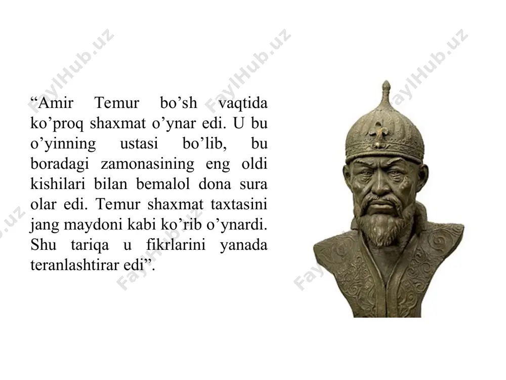 o’g’il bo’lish bilan birga otasining ishonchiga ham sazovor bo’lgan. umarshayx mirzo bahodir u amir temurning ikkinchi o’g’li bo’lib, 1356-yilda tug’ilgan. uning onasi to’lin og’o bo’lgan. tarixchi sharafuddin ali yazdiynin yozishicha, umarshayx mirzo yoshligidanoq harbiy ishlarga juda puhta bo’lgan. mohir chavandoz va tolmas jangchi bo’lib voyaga yetgan. u ham otasining harbiy yurishlarida mardonavorlik bilan ishtirok etadi. jumladan, amir temurning amir husaynga qarshi olib borgan kurashida o’zining qanchalar mohir jangchi ekanligini isbotlaydi. yosh bo’lishiga qaramasdan bunday natijaga erishish hammani ham qo’lidan kelavermaydi. umarshayx mirzo xushxulq, sahovatli va mard inson bo’lgan. u o’zining jasurligi va qahramonligi evaziga “bahodir” unvoni oladi. tarixchi sharafuddin ali yazdiyning yozishiga qaraganda, amir temur fors viloyatini zabt etishni umarshayx mirzoga topshiradi va u ko’plab qal’alarni egallaydi. so’ng sirjon qal’asini zabt etish uchun tayyorgarlik ko’rayotgan bir paytda amir temur shom va misr (suriya) ni zabt etish uchun diyor bakr tomon yo’lga chiqqan edi. shu sababli o’g’li umarshayxni o’z huzuriga chaqirtiradi. …