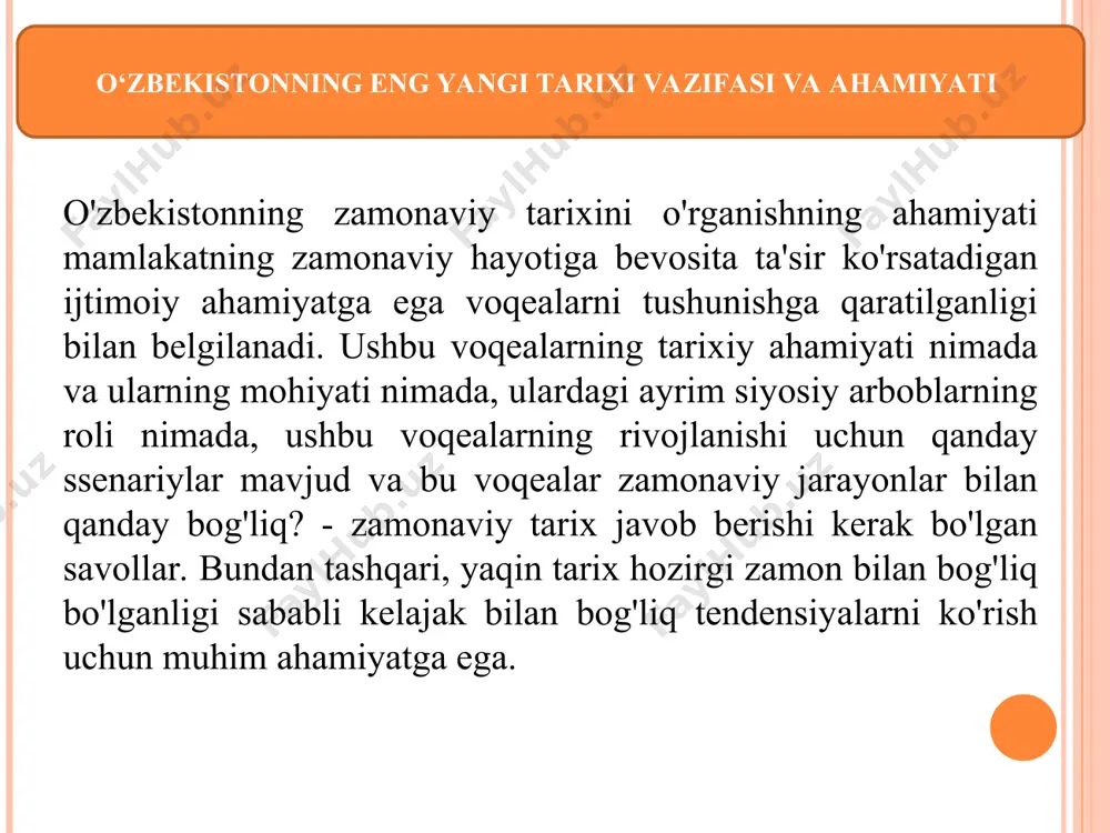o‘zbekistoning eng yangi tarixi o‘quv fanining maqsadi va vazifalari - Page 4