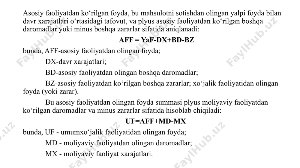 t ish va xizmatlarga ketgan o‘zgaruvchan va doimiy o‘zgarmas xarajatlarni qoplashga yetishi kuzatiladi. kritik hajm darajasi amaliyotga endigina kirib kelayotgan ko‘rsatkich hisoblanadi. ushbu ko‘rsatkichni aniqlash asosida korxonaning mahsulot ishlab chiqarish rejasi yoki foyda rejasini oldindan chamalash, belgilashda asosiy ko‘rsatkich sifatida foydalanashimiz mumkin. tahlilda kritik hajm darajasi va uni aniqlashning usulubiy bog‘lanishlari belgilanadi, shuningdek, uning o‘zgarishini omilli tahlil etish orqali o‘rganiladi. kritik hajm darajasini quyidagi formula shaklida ifoda etish mumkin. bunda bevosita mahsulotning qiymat ifodasidan yoki sotish bahosidan kelib chiqiladi. mahsulotning qiymat ifodasini esa quyidagicha belgilash mumkin. mahsulot qiymati= o‘zgaruvchan xarajat + o‘zgarmas xarajatlar +foyda. bundan kritik hajm darajasiga yuqorida berilgan ta’rifdan kelib chiqqan holda quyidagi bog‘lanishni berish mumkin kritik hajm darajasida mahsulot hajmi = o‘zgaruvchan xarajatlar +o‘zgarmas xarajatlar + 0. bu bevosita qiymatni iqtisodiy kategoriya sifatida belgilashdagi ifodalashning o‘zidan iborat, ya’ni: mahsulot hajmi = doimiy kapital + o‘zgaruvchi kapital + foyda kritik hajm darajasida mahsulot ishlab chiqarishning o‘zgarishiga ta’sir etuvchi …