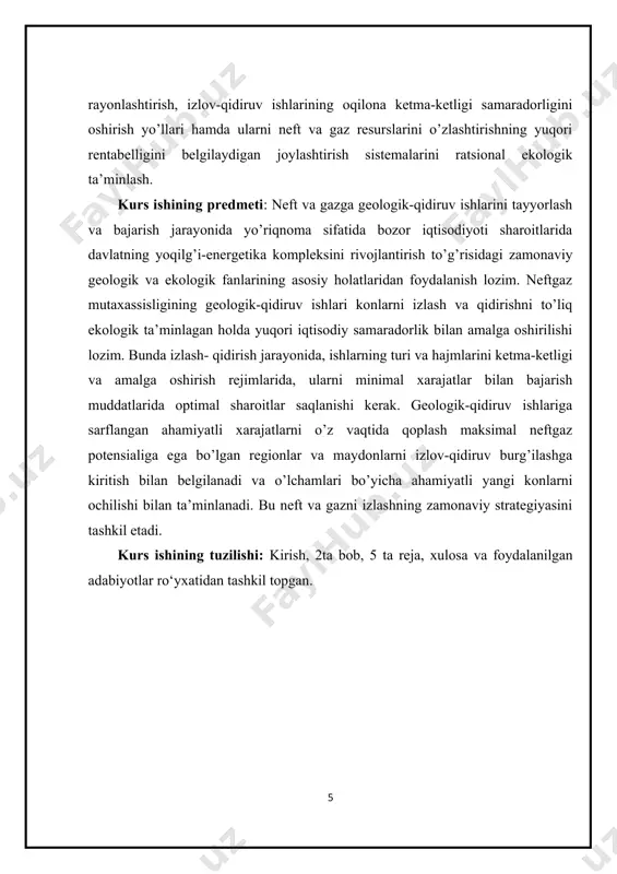 anadi. uyumning balandligi uning ostki yuzasi bilan eng yuqori nuqtasigacha bo’lgan vertikal masofadan iborat. neft va gaz uyumlari tasnifi. har xil turdagi neft va gaz uyumlarining tasnifini tuzish bo’yicha bir qancha ishlar amalga oshirilgan. ular orasida i.o.brod, n.a.eremenko, n.yu.uspenskiy, a.a.bakirovlar tomonidan ishlab chiqilgan tasniflar tahsinga loyiq. a.a.bakirovning tutqichlar hosil bo’lishining ososiy xususiyatlarini hisobga olib tuzgan tasnifiga muvofiq lokal neft va gaz to’plamlarining to’rtta sinfi ajratiladi. bular tuzilmali uyumlar, stratigrafik uyumlar, litologik uyumlar va rif uyumlari. tarz (rejim) deb, neft va gazni qatlam bōylab quduqlar tubiga harakatlantiruvchi va tabiiy sharoitlar hamda qatlamga ta’sir kōrsatish bōyicha tadbirlar bilan boĝlik bōlgan qatlam energiyasining ustun turini yuzaga kelish xarakteriga aytiladi. u yoki bu tarzning xarakteri haqida vaqt maboynida neft va gaz debiti, qatlam bosimi, gaz omillarini ōzgarishi, chekka va ostki suvlarning siljishiga qarab xulosa chiqariladi. uyumdan flyuidlarni quduqlar tubiga siljishi va siqib chiqarilishi qatlam energiyasining asosiy manbalari bulgan tabiiy kuchlar ta’sirida yuzaga keladi. neft …