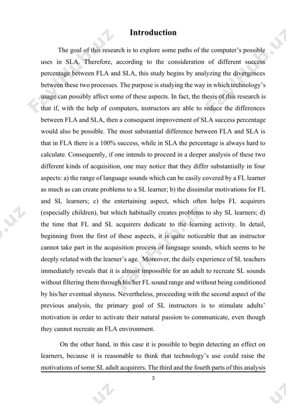 it an innovation in itself. the challenge is to discover how to benefit from technology as a teaching aid able to reveal profitable interconnections between learning theories and teaching models. one may characterize the computer’s role as tutor, as a cognitive tool or as a cooperative tool, in accordance with behaviorism, cognitivism or connecti the body of this study concentrates on the way an instructor can deal with computer usage and with the instructor’s own role, which is that of a transmitter but can change into that of a coordinator, a mediator, an activator. naturally, every teacher in this situation has to make a decision, because in dealing with the attempt to coordinate the sla process, it is necessary to assign a definite role to the technology itself during the course. in these circumstances an instructor has to choose whether to benefit from computer as an aid to complete the …