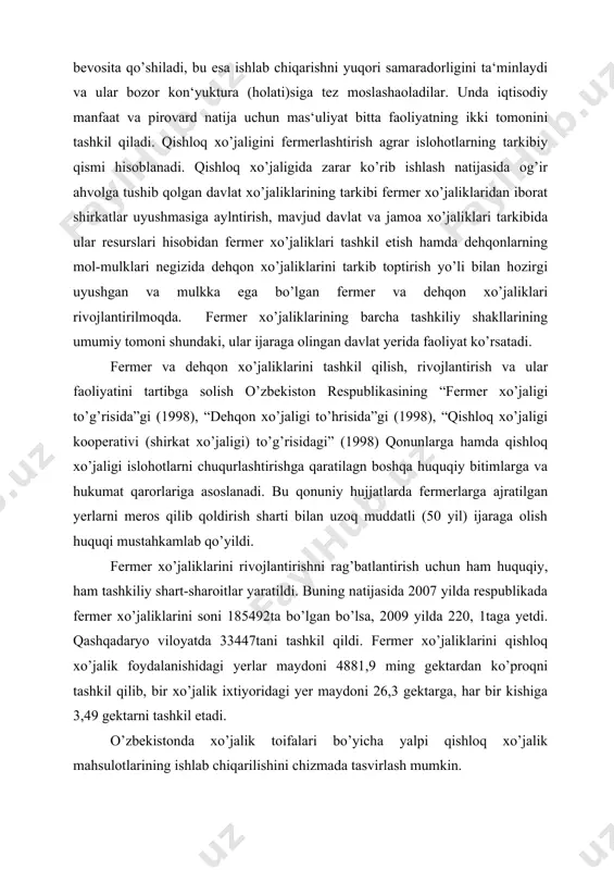 shloq xo’jalik mahsulotlarini yetishtirish va uni pirovard mahsulot darajasigacha qayta ishlashni qo’shib olib boradigan korxonadir. bunday korxonalar turli mulkchilikka asoslanishi, chunonchi oilaviy xo’jalik aosida ham tashkil topib, kichik zavodlar bilan birikishi mumkin. agrosanoat birlashmalari va kombinatlari agrobiznesning yangi turlaridir. agrosanoat birlashmalari – bir turdagi mahsulot ishlab chmqaruvchi va unga bog’liq ishlab chiqarish faoliyati bilan shug’ullanuvchi bir nechta xo’jalik hamda korxonalarning birlashmasidir. masalan, bog’dorchilik va uzumchilik bilan shug’ullanuvchi xo’jaliklar, ular mahsulotini qayta ishlovchi tsex va zavodlar, yetkazib beruvchi savdo-sotiq korxonalari bir texnologik jarayonga birlashib agrosanoat birlashmalarini tashkil qiladi. birlashma ishtiroqchilari ishlab chiqarish, xo’jalik va moliyaviy mustaqilliklarini saqlab qolishi bilan birga ularning umumiy mulki ham tarkib topib boradi. agrosanoat kombinatlari qishloq xo’jalik mahsulotlarini yetishtirish, qayta ishlash va iste‘molchilarga yetkazib berishgacha barcha texnologik jarayonga xizmat qiluvchi xo’jalik va korxonalarning ma‘lum bir hududida birlashuvidir. qishloq xo’jaligidagi davlat korxonalari, jamoa xo’jaliklari va shirkatlari, turli xil mulkchilik asosida tashkil qilingan qo’shma korxonalar ham agrobiznes turlari sifatida …