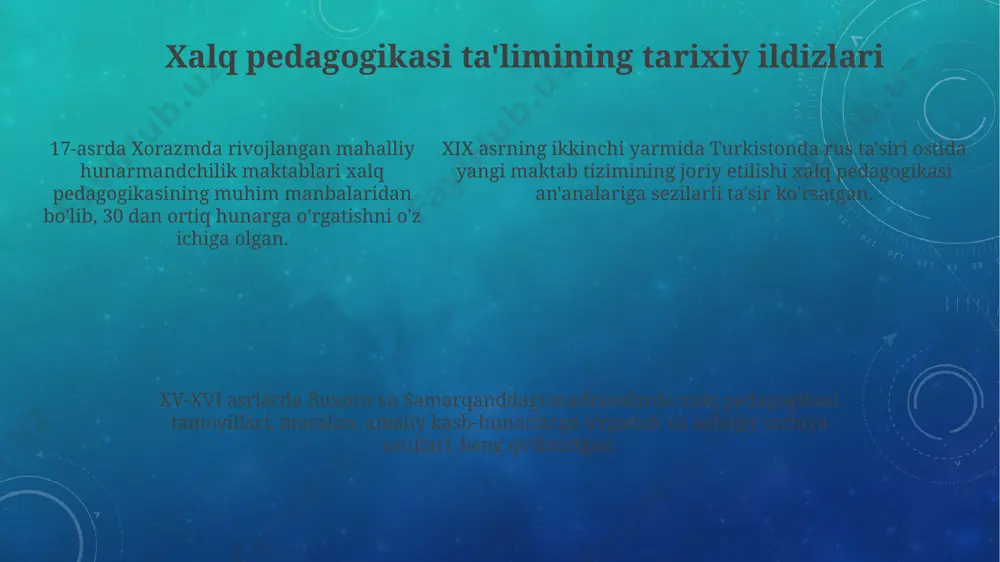 xalq pedagogikasida tarixiy taraqqiyoti - Page 5