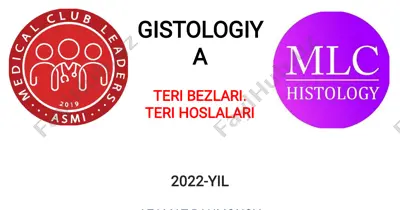 teri hosilalari va teri bezlari — PDF
