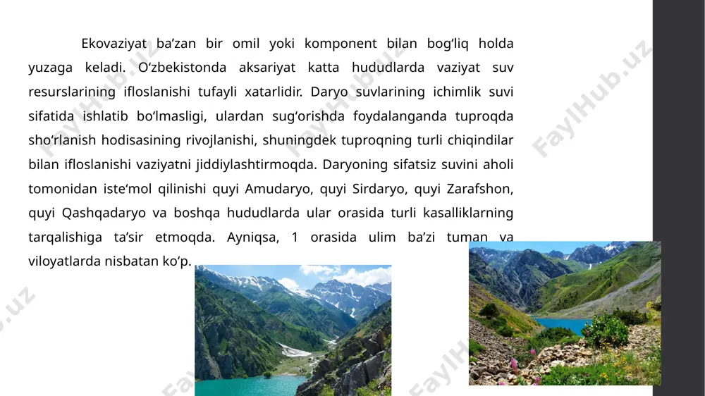 ni va favqulotda iliq qishlarni eslashni oʻzi kifoya. 5. 1980-yillar bashorati-okean sathini koʻtarilish ham asoslandi. bugun hammaga ma’lumki, iliq dengiz suvlarini kengayishi va qutb muzlarini erishi hisobiga 20-yuzlikda okean sathi 10-20 sm ga koʻtarildi iqlim oʻzgarishini oldindan aytib berish-ob-havoni oldindan aytib berishga nisbatan ancha murakkab vazifa. bunda ob-havoni oldindan aytishda ma’lum kunlar (2-3 kun kabi) yoki xalq iboralari, odatlari, oʻtgan yillardagi holat hisobga olinadi. kelajak hisob-kitoblari, xususan, 2100-yilgacha atmosferaning radiatsion isishi asosan issiqxona samarasining antropogen kuchayishi sharoitlarida koʻrinadi. bir yuz yillik masshtabining tabiiy omillari oʻrni u qadar ulkan emas. shu bois model hisob-kitoblarni uch qadam koʻrinishida tasavvur qilish mumkin. avval co2 chiqindilari, shuningdek boshqa gazlar va aerozollarni prognoz qilinadi. keyin atmosfearadagi co2 va boshqa gazlar va aerozollar konsentratsiyasi hisoblanadi. uchinchidan, eng qiyin bosqichda yildan yilga atmosfera va okeanlarning umumiy sirkulyatsiyasi modeli yordamida kelajak tuziladi: harorat, yogʻingarchilik qor qatlami holati va boshqalar. agar oʻrtacha global oʻzgarishlar darajasi xx asrda 0,6ocni tashkil …