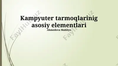 psixologiya asoslari — PPTX