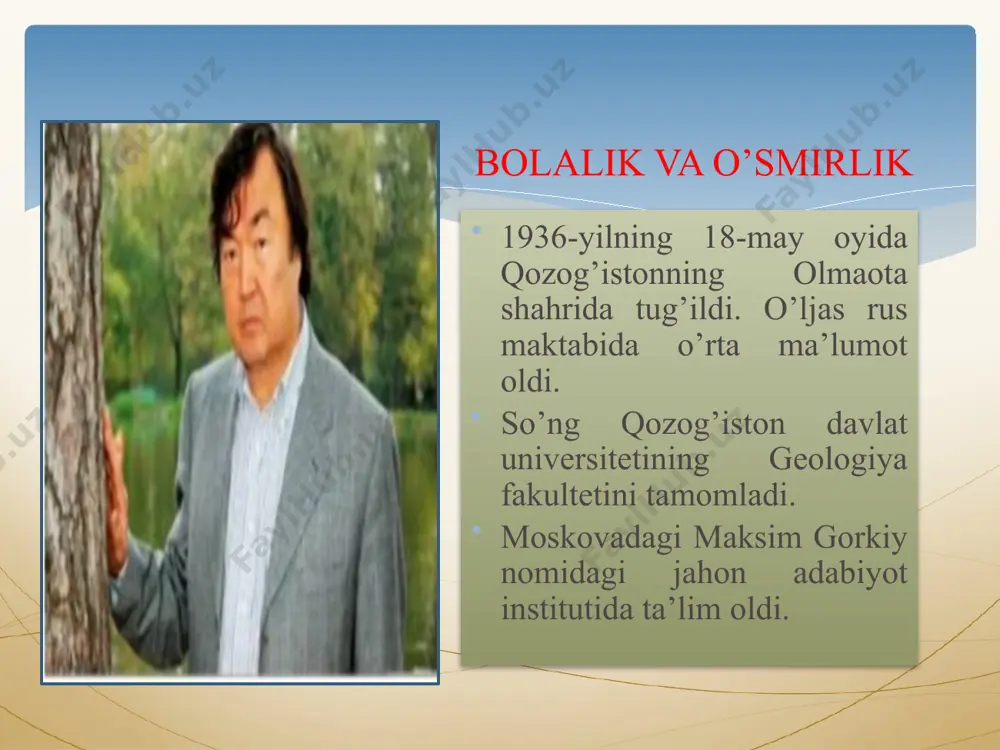 o‘ljas sulaymonovning hayoti va ijodi - Page 5