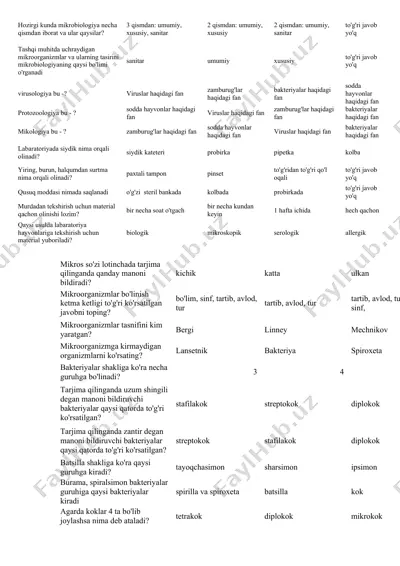 mikrobiologiya — DOCX
