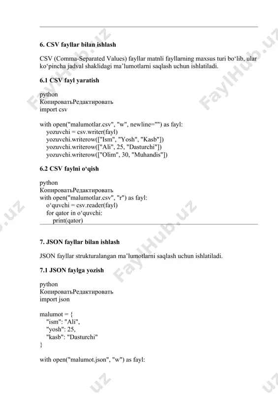 python-da fayllar bilan ishlash - Page 4