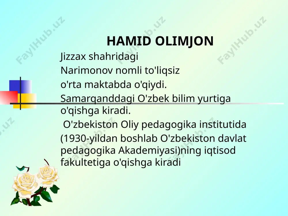 hamid olimjon hayoti va ijodi. muqanna dramasi - Page 4