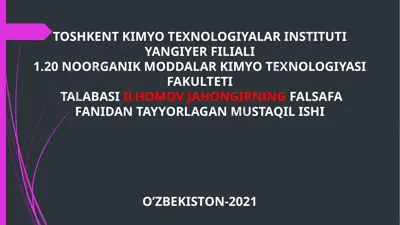 hayotning mazmuni — PPTX