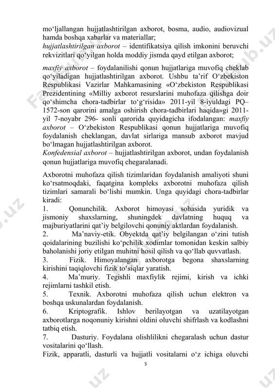 kalitli yoki maxfiy kalitli algoritmlar deb ataladi hamda xabarni yuboruvchi va uni qabul qiluvchi qanday kalitdan foydalanishni kelishib olishlarini talab etadi. bir kalitli algoritmlarning ishonchliligi kalitni tanlash bilan aniqlanadi. agar jinoyatchiga kalit ma’lum bo‘lsa, hech qanday qarshiliksiz barcha tutib olingan ma’lumotlar shifrini ochish imkoni yaratiladi. demak tanlangan kalitni begonalardan sir saqlash zarur. shifrlashning simmetrik algoritmlari ikki turda bo‘ladi. ulardan biri ochiq matnga bitlar bo‘yicha ishlov beradi. ular potokli algoritmlar yoki potokli shifrlar deb nomlanadi. ikkinchisida esa, ochiq matn bir necha bitdan iborat bo‘lgan bloklarga bo‘linadi. bunday algoritmlar blokli algoritmlar yoki blokli shifrlar deb nomlanadi. blokli shifrlashning zamonaviy kompyuter algoritmlarida, odatda, blok uzunligi 64 bitni tashkil etadi. simmetriyali tizimlarda quyidagi ikkita muammo mavjud: 1) axborot almashuvida ishtirok etuvchilar qanday yo‘l bilan maxfiy kalitni bir-birlariga uzatishlari mumkin? 2) jo‘natilgan xabarning haqiqiyligini qanday aniqlasa bo‘ladi? simmetrik kalit bilan shifrlash sxemasini quyidagi misolda ko‘rib chiqamiz. ali (a) va vali (v) nomli korrespondentlar bir-biri bilan …