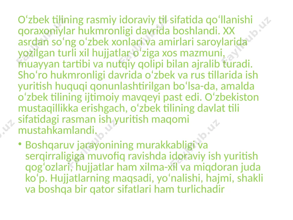 mustaqillik davrida rasmiy irodaviy uslub - Page 4